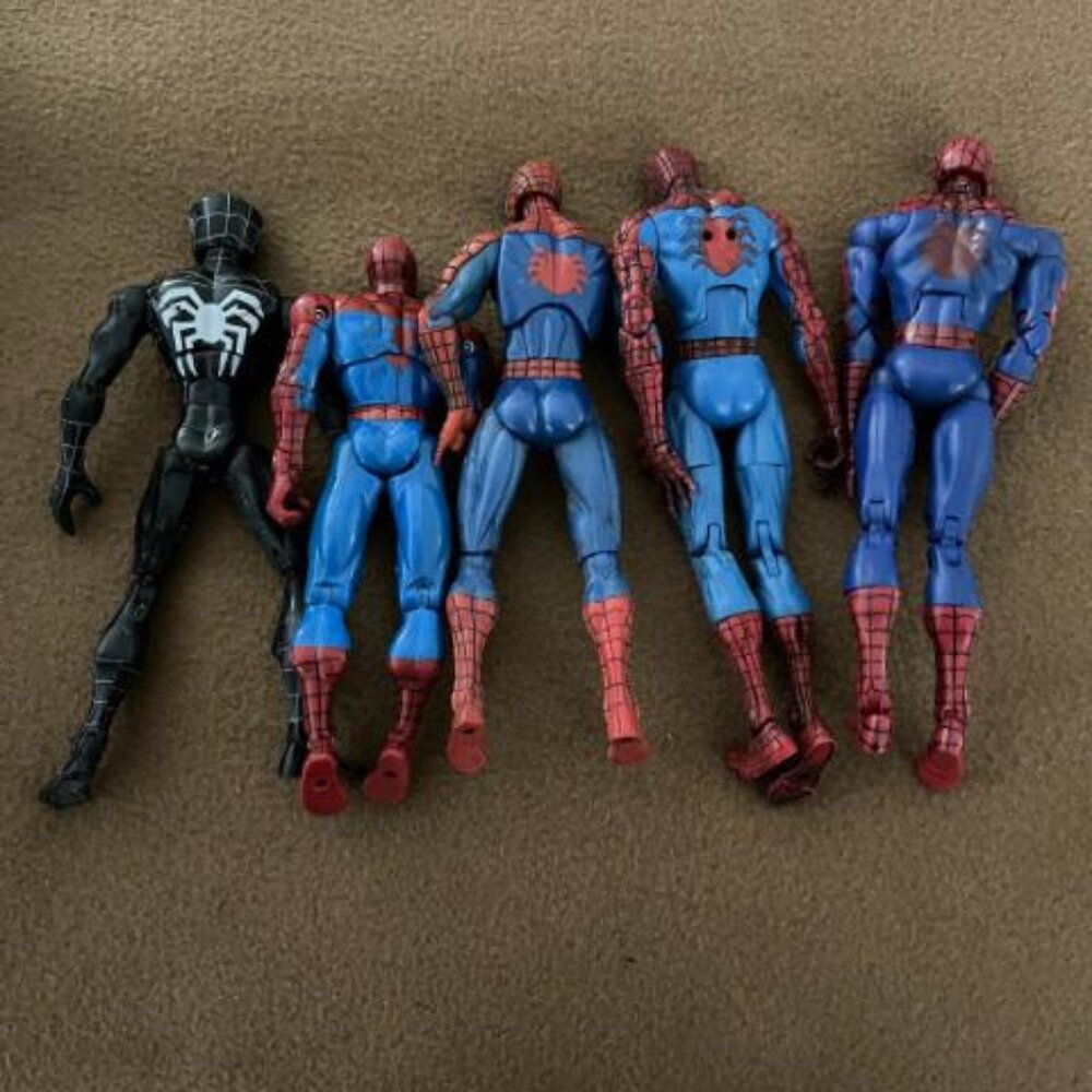 WWE WRESTLING ACTION FIGURE SET OF 5 "SPIDER MAN" - Picture 2 of 2